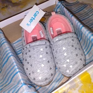 Carter's Sz 11/12 gray slippers